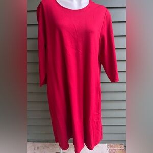 Ji Jill Simple Elegant Red Women's Dress